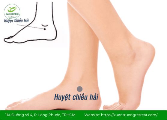 Huyệt Chiếu Hải hỗ trợ điều trị mất ngủ, táo bón hiệu quả